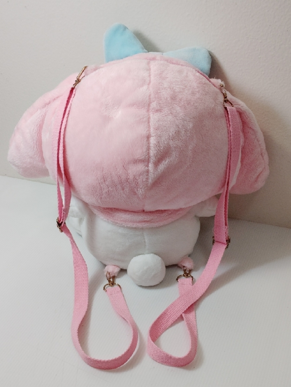 Sanrio My Melody Plush Backpack - Pink, White & Blue Bow, Hello Kitty And Friend - Picture 4 of 11